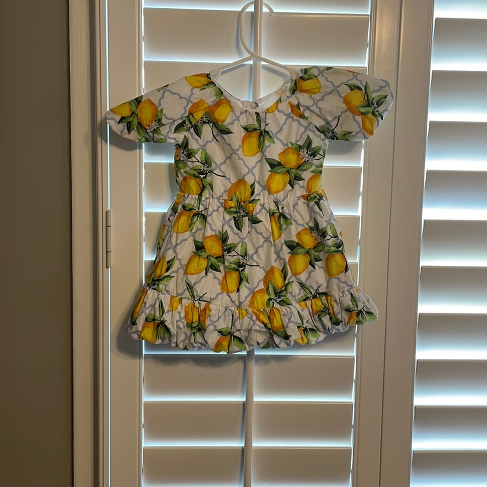 LEMON PUFF SLEEVE DRESS